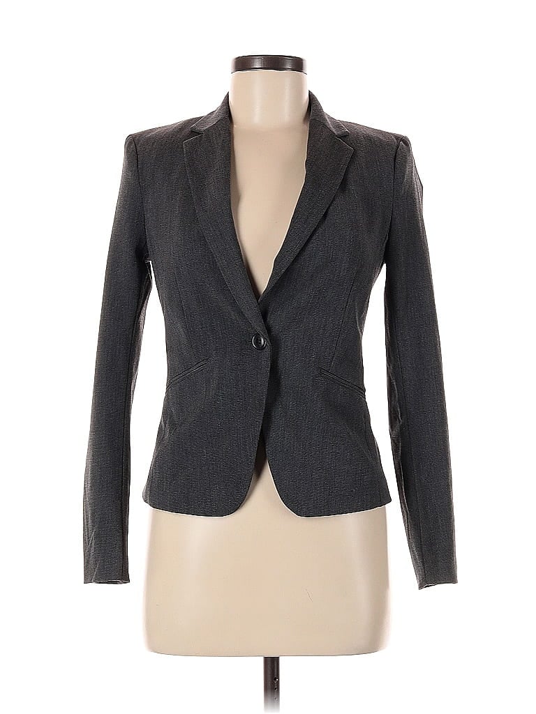 Pre-owned H&m Blazer Jacket In Gray