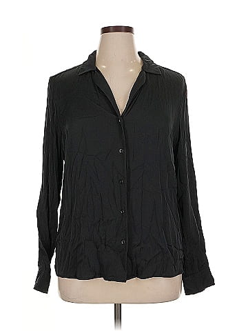 Quince Long Sleeve Silk Top (view 1)
