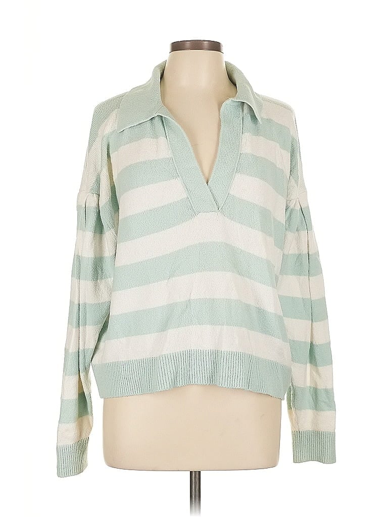 Tanya Taylor Green Pullover Sweater Size L - photo 1