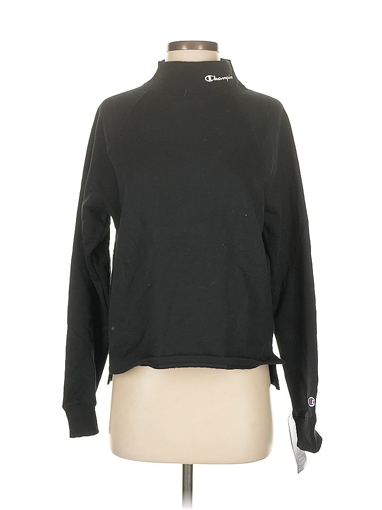 Pre-owned Champion Turtleneck Sweater In Black