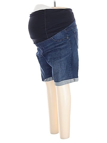 Isabel Maternity Denim Shorts (view 1)