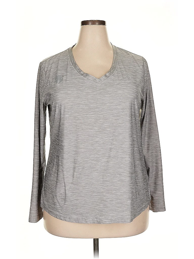 Ariat 100% Polyester Gray 3/4 Sleeve T-Shirt Size XXL - photo 1