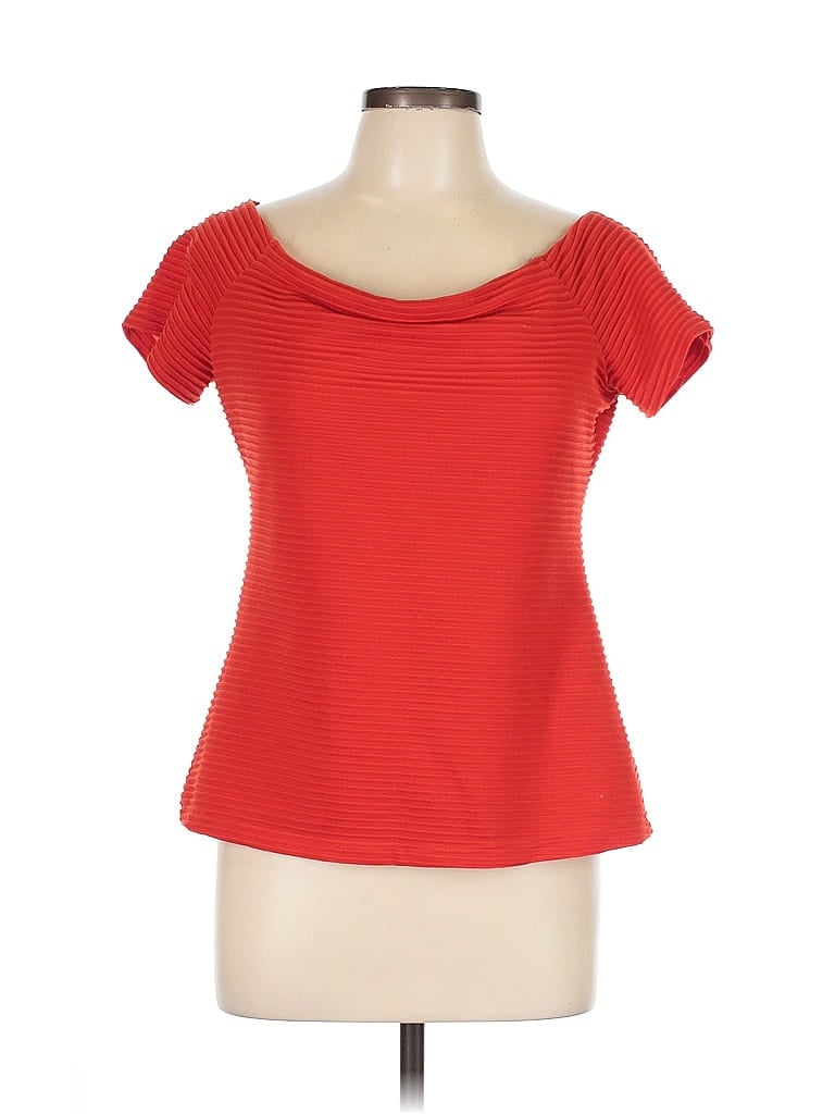 7th Avenue Design Studio New York & Company Red Short Sleeve Top Size L - photo 1