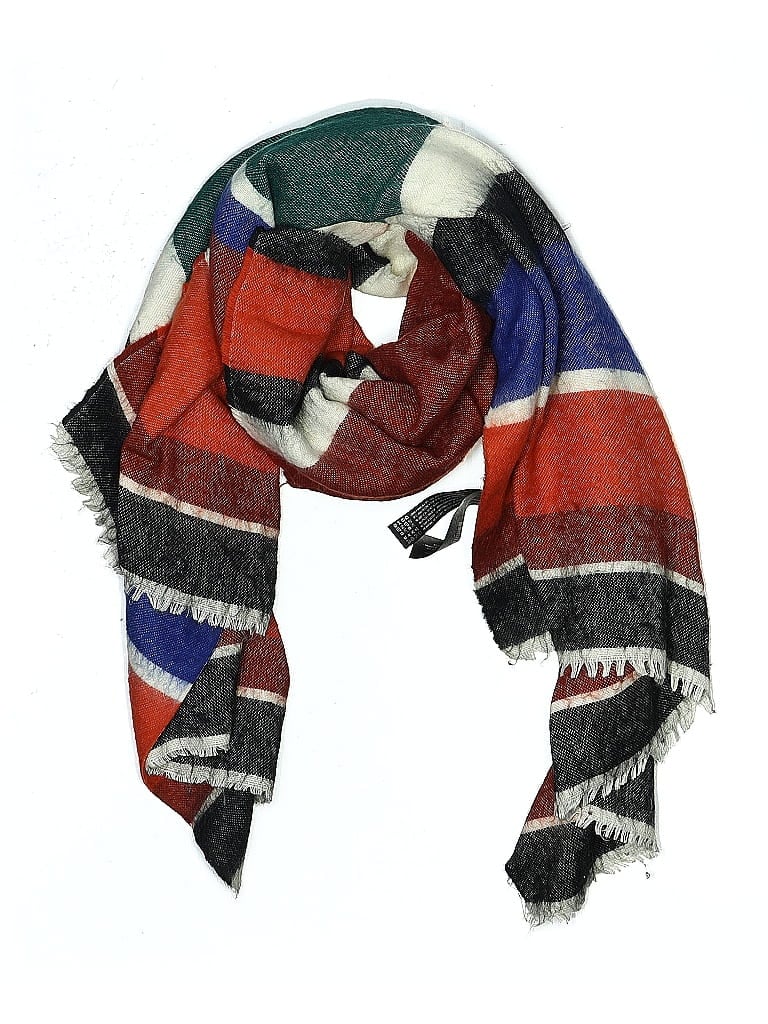 ZARA Pre-owned Scarf In Burgundy