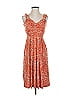 Anne Klein Paisley Orange Casual Dress Size 2 - photo 1