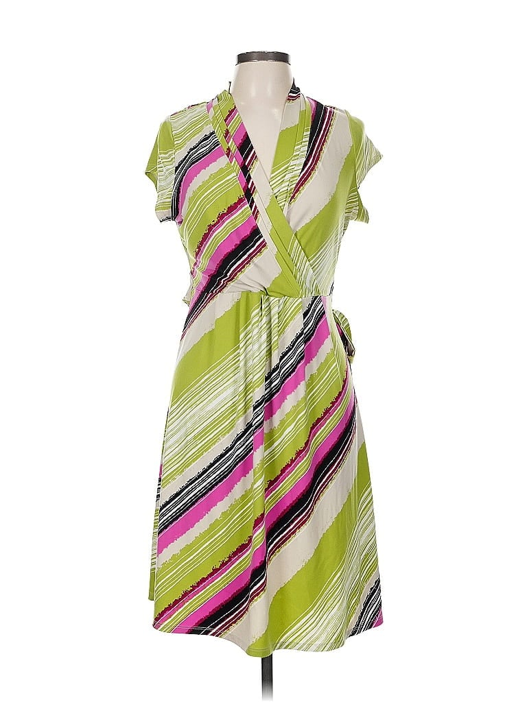 Pre-owned Liz Claiborne Casual Dress In Green