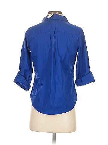 Talbots 3/4 Sleeve Button-Down Shirt (view 2)