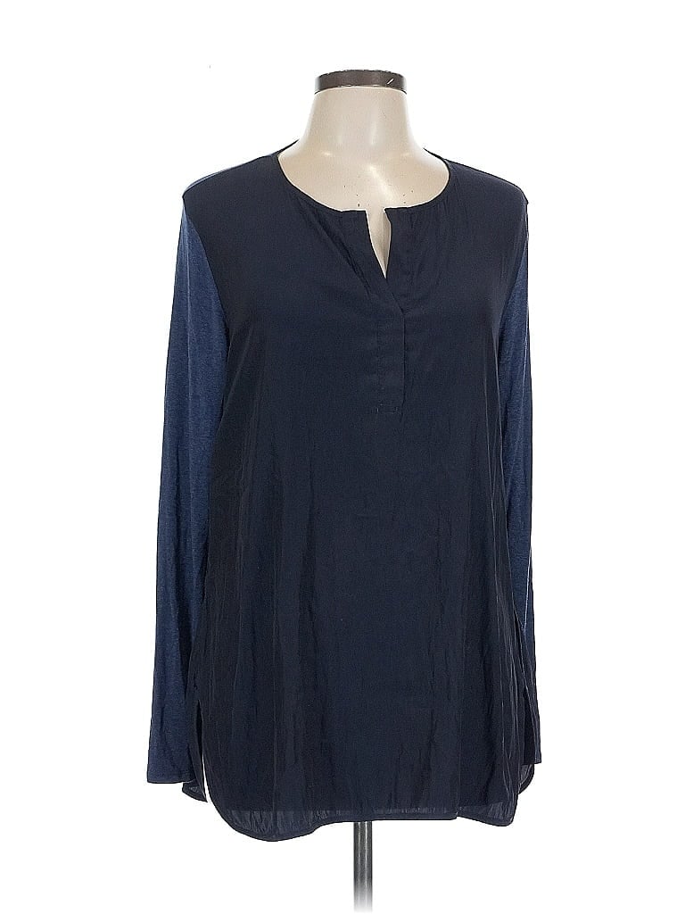 Pre-owned Rag & Bone Long Sleeve Blouse In Blue