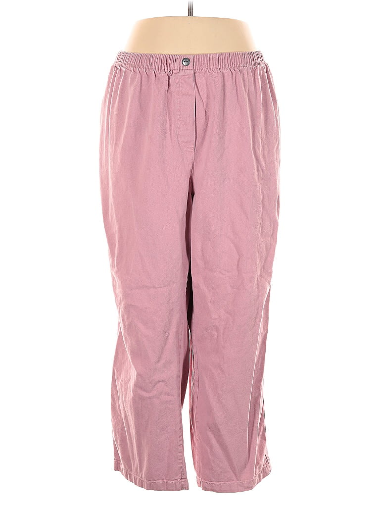 Woman Within 100% Cotton Pink Jeggings Size 30 - photo 1