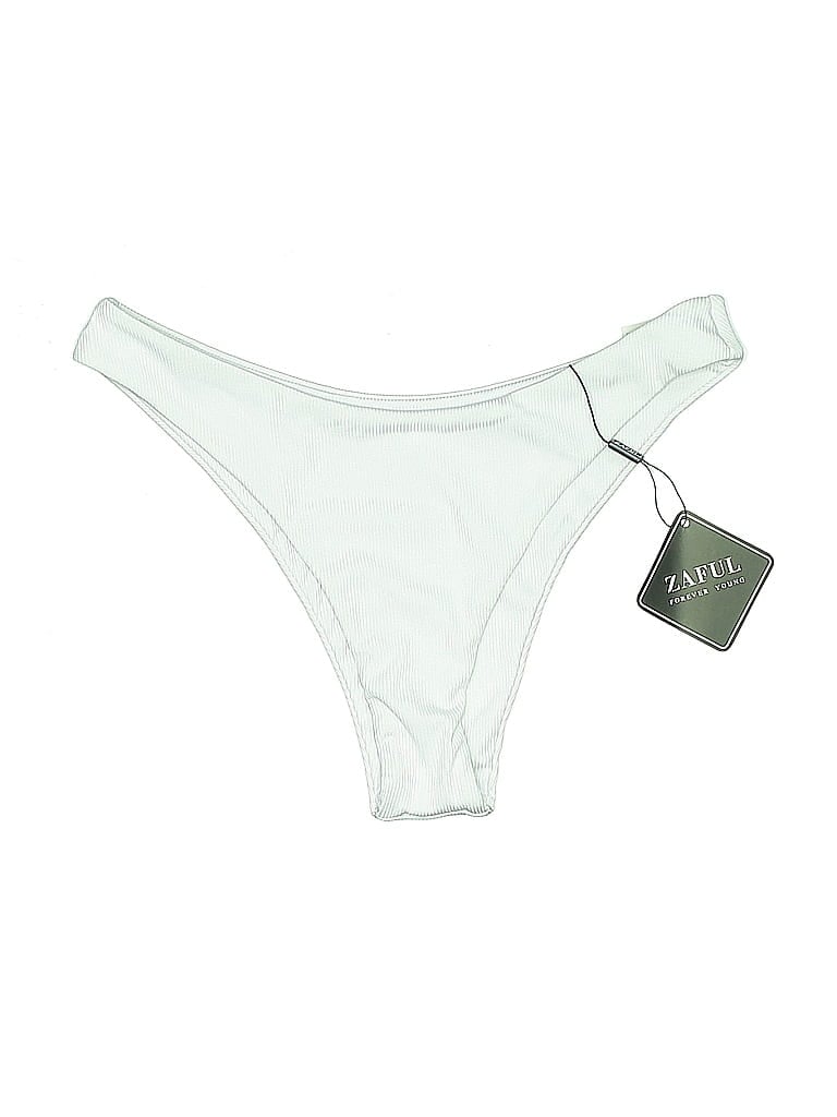 Pre-owned Zaful Swimsuit Bottoms In White