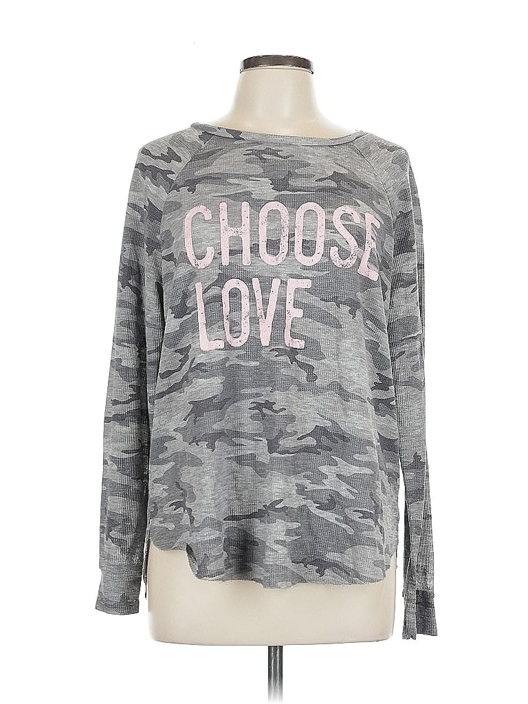 GRAYSON THREADS Pre-owned Long Sleeve T-shirt In Gray