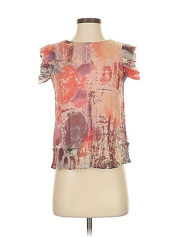 Ports International Short Sleeve Silk Top (view 1)
