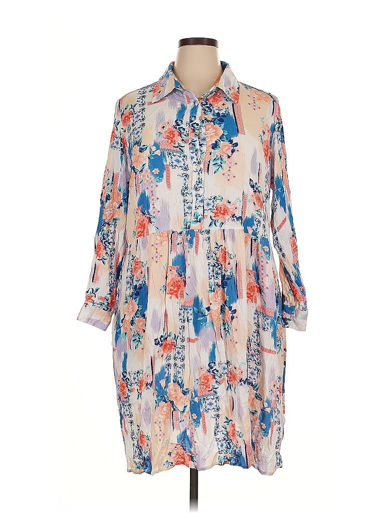 Pre-owned Tolani Casual Dress In Blue