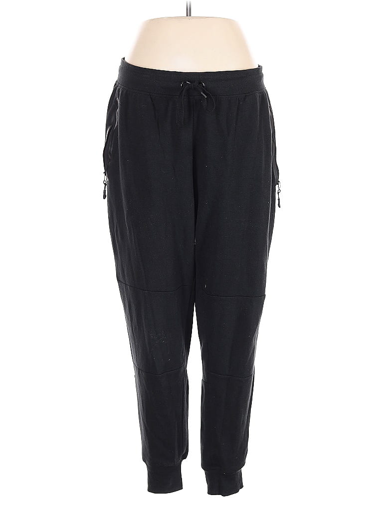 Spyder Solid Black Casual Pants Size XL - photo 1