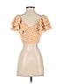 Amuse Society 100% Viscose Orange Short Sleeve Top Size S - photo 2