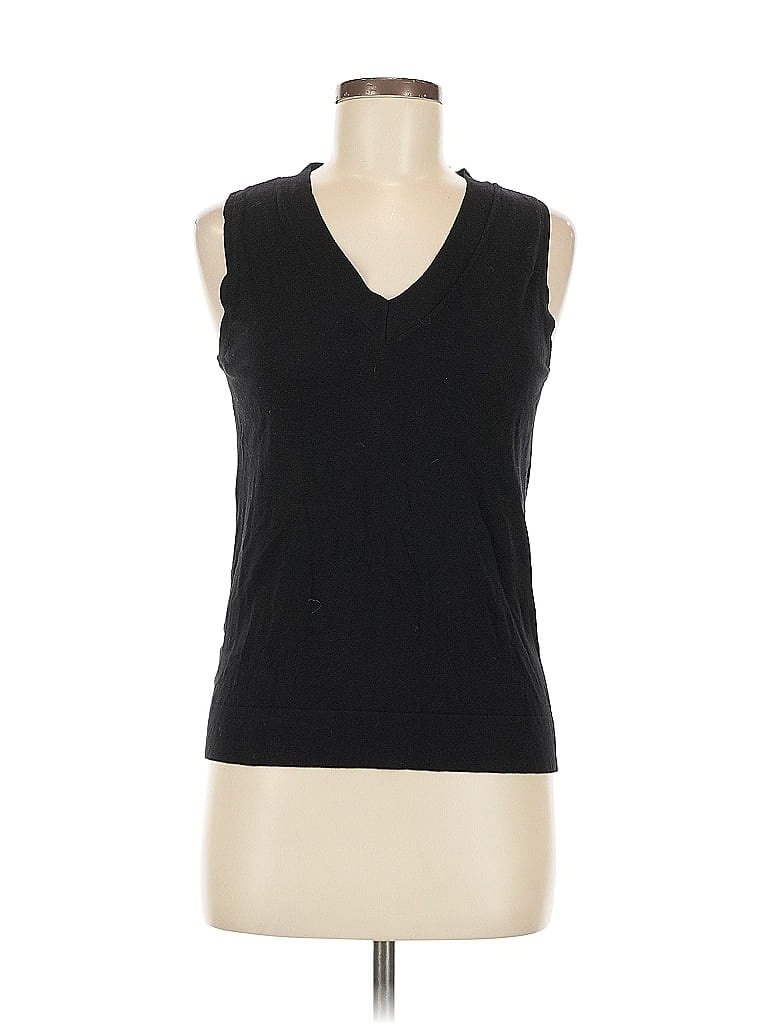 Pre-owned Ann Taylor Loft Sleeveless T-shirt In Black