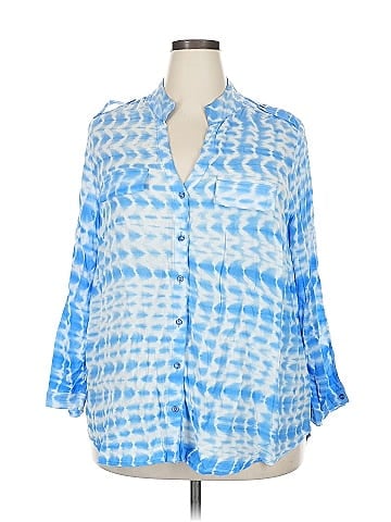Antilia Femme 3/4 Sleeve Button-Down Shirt (view 1)