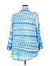 Antilia Femme 100% Rayon Blue 3/4 Sleeve Button-Down Shirt Size 2X - photo 2