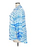 Antilia Femme 100% Rayon Blue 3/4 Sleeve Button-Down Shirt Size 2X - photo 4