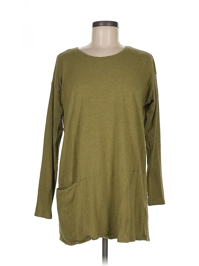 PUREJILL Pre-owned 3/4 Sleeve T-shirt In Green