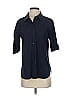 Lyssé Black 3/4 Sleeve Button-Down Shirt Size S - photo 1