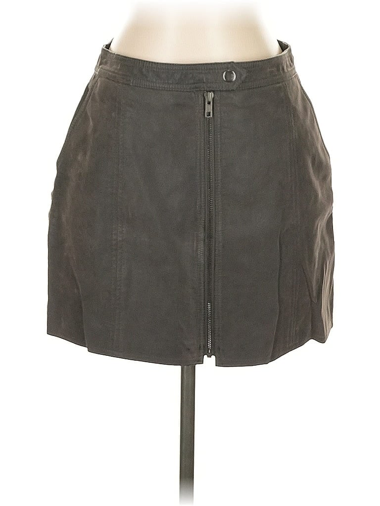 Click to view more detailed imagery on our partner's website Pre-owned Free People Faux Leather Skirt In Gray
