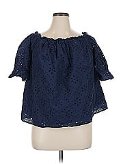 Terra & Sky Short Sleeve Blouse