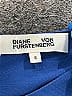 Diane von Furstenberg Color Block Blue Cocktail Dress Size 6 - photo 7