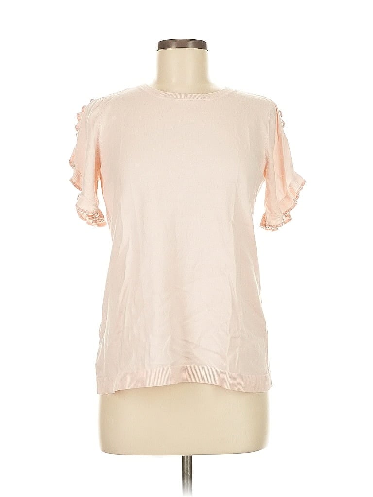 Pre-owned Ann Taylor Loft Cardigan Sweater In Pink