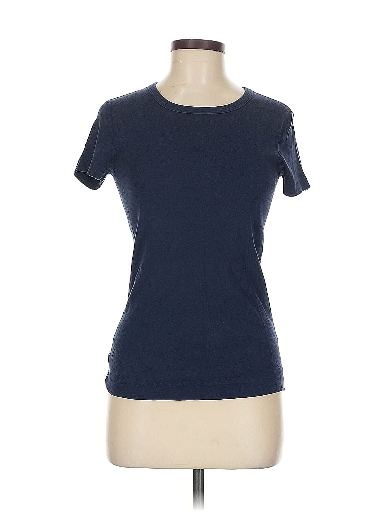 Three Dots 100% Cotton Blue Short Sleeve T-Shirt Size M - photo 1