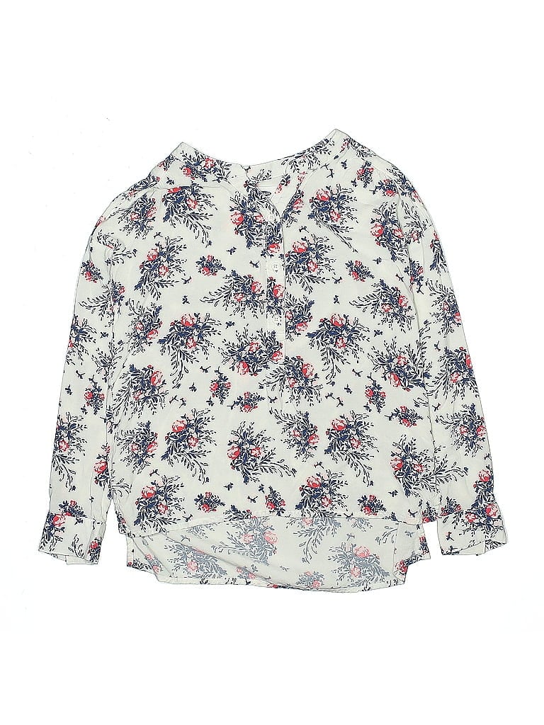 Pre-owned Old Navy Kids' Long Sleeve Blouse In White