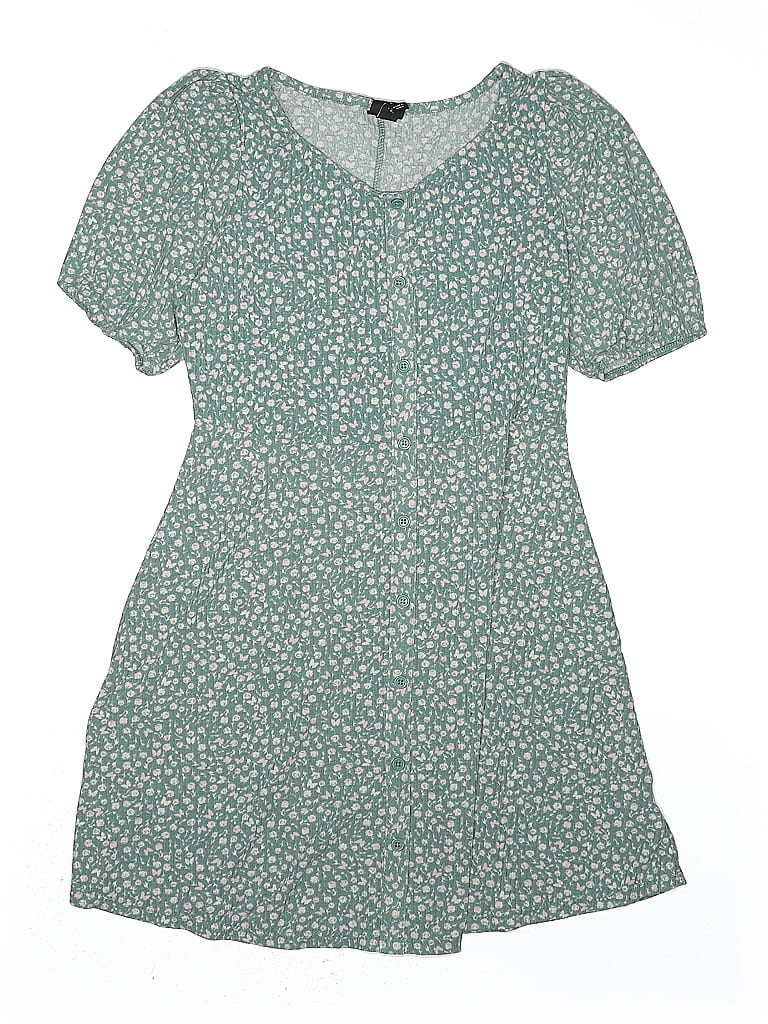 Art Class Print Green Dress Size 7/8 - photo 1
