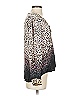 Hale Bob Animal Print Gray Long Sleeve Blouse Size S - photo 3