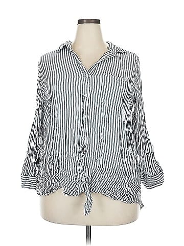 Velvet Heart 3/4 Sleeve Button-Down Shirt (view 1)