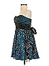 Masquerade 100% Polyester Paisley Blue Cocktail Dress Size 3 - 5 - photo 4