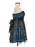 Masquerade 100% Polyester Paisley Blue Cocktail Dress Size 3 - 5 - photo 3