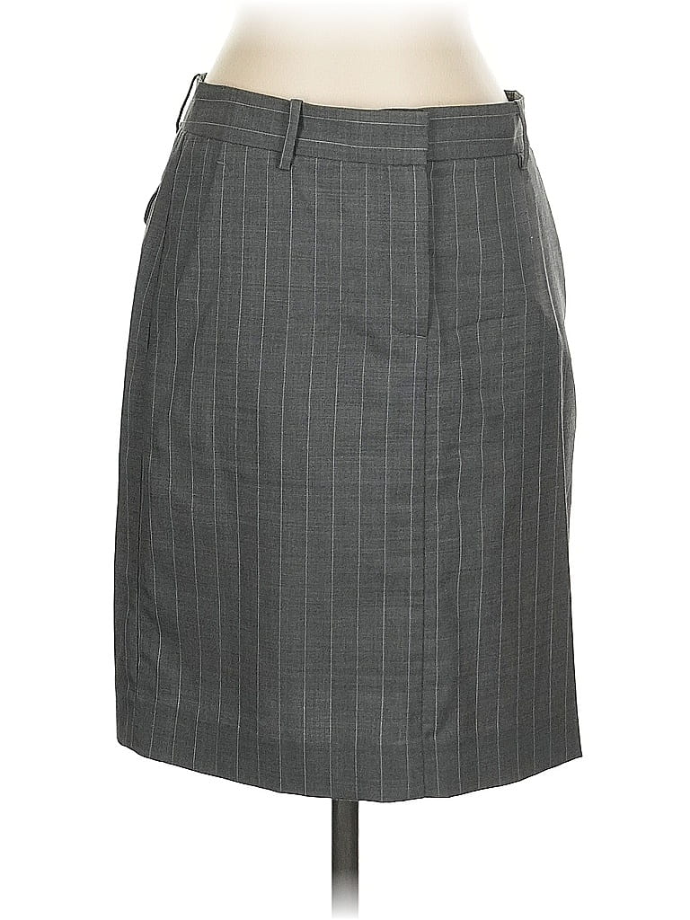Pre-owned Theory Formal Skirt In Gray