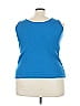 Woman Within 100% Cotton Blue Sleeveless Top Size 22 - photo 2