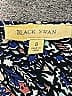 Black Swan 100% Rayon Paisley Blue Romper Size S - photo 4