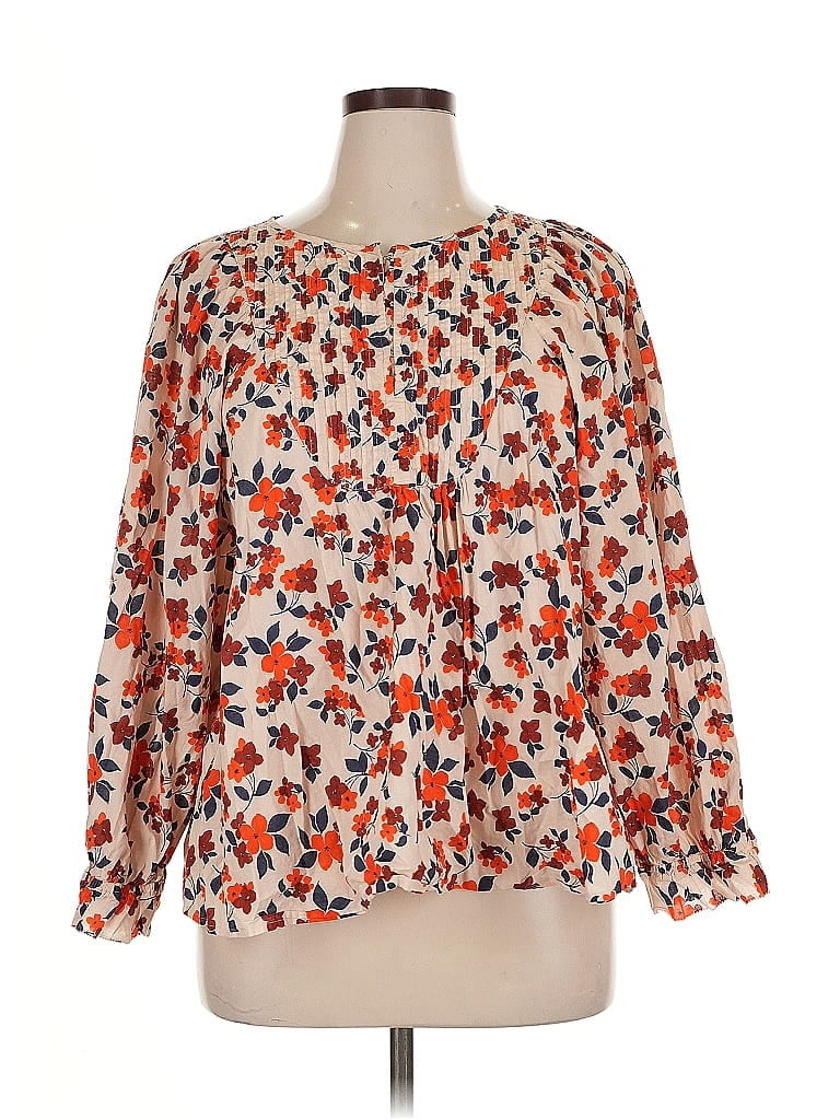 Pre-owned Elizabeth And James 3/4 Sleeve Blouse In Orange