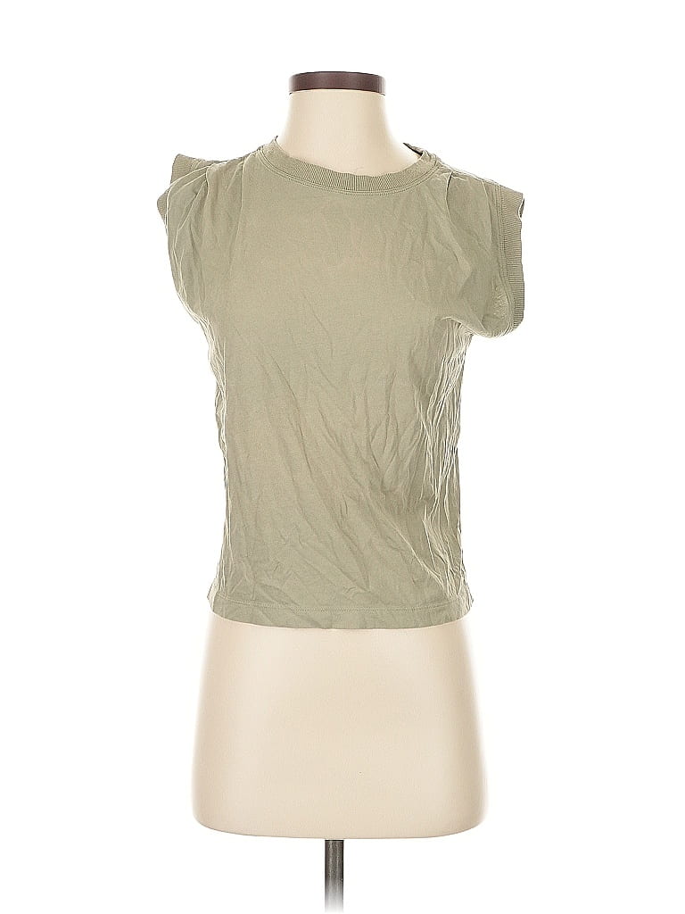 Pre-owned Ann Taylor Loft Sleeveless T-shirt In Green