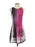 Desigual 100% Polyester Graphic Purple Cocktail Dress Size S - photo 1