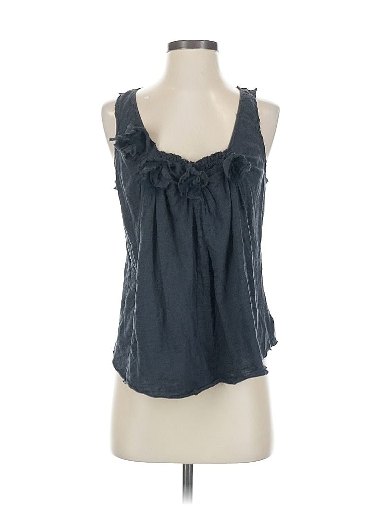 Pre-owned Deletta Sleeveless Blouse In Gray