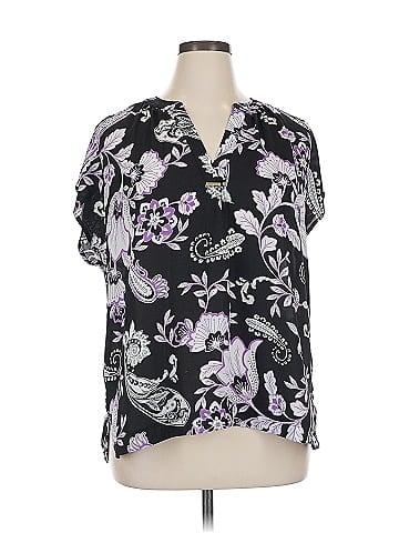 Liz Claiborne Short Sleeve Blouse (view 1)