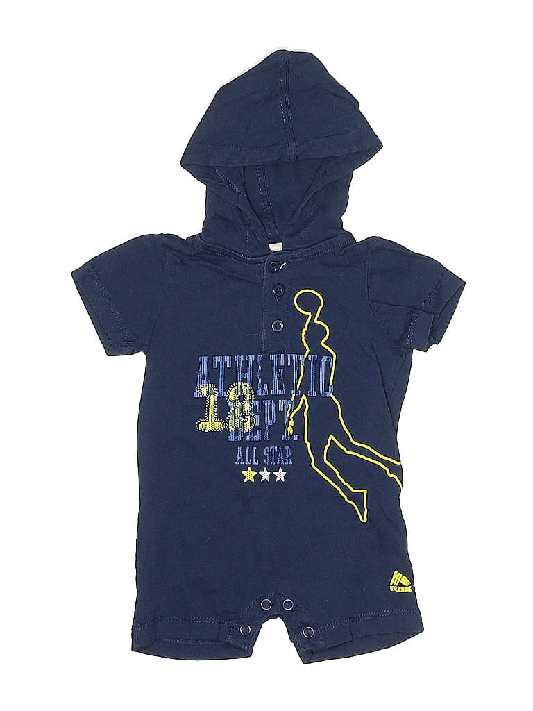 Pre-owned Rbx Babies' Short Sleeve Onesie In Blue