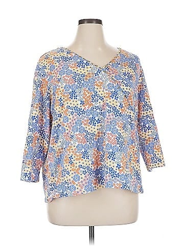 Hearts of Palm Woman 3/4 Sleeve Blouse (view 1)