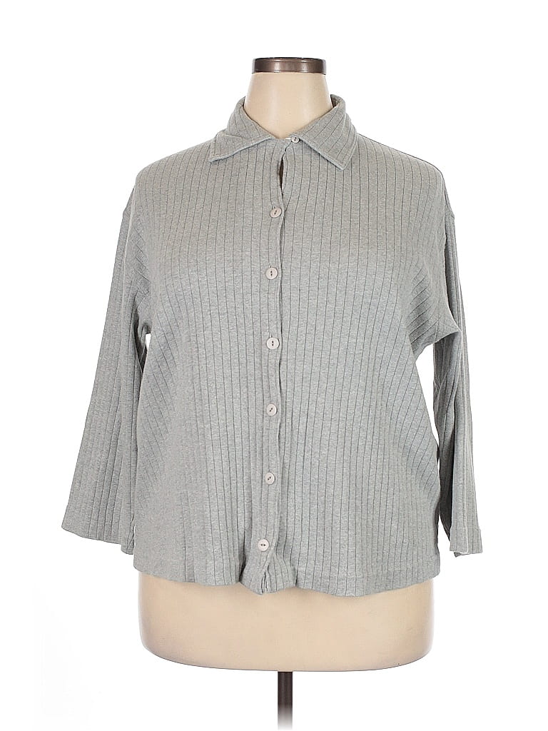 Pre-owned Charter Club Cardigan Sweater In Gray