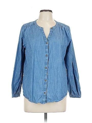 Sonoma Goods for Life 3/4 Sleeve Button-Down Shirt (view 1)