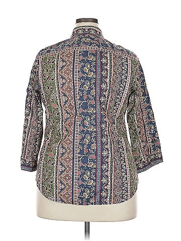 Coldwater Creek 3/4 Sleeve Button-Down Shirt (view 2)