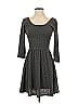 Trixxi Chevron-herringbone Gray Casual Dress Size XXS (estimated) - photo 1